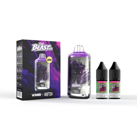 Kit The Beast 45K Nebula Panther 750mah 10ml (2x10ml 20mg) Wimbi X Drifter