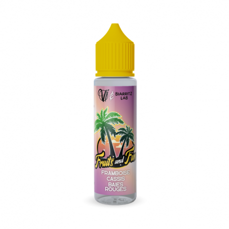 Framboise Cassis Baies Rouges Fruits And Fun Vape Institut & Biarritz Lab 50ml