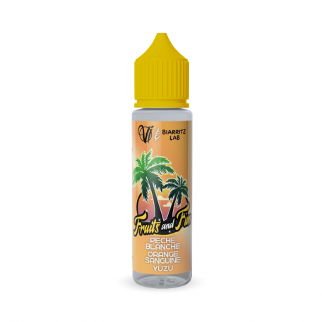 Pêche Blanche Orange Sanguine Yuzu Fruits And Fun Vape Institut & Biarritz Lab 50ml