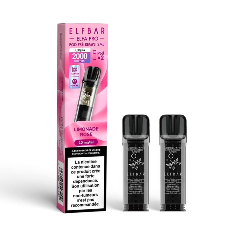 Pack de 2 Pods ELFA Pro 2ml 10mg ElfBar