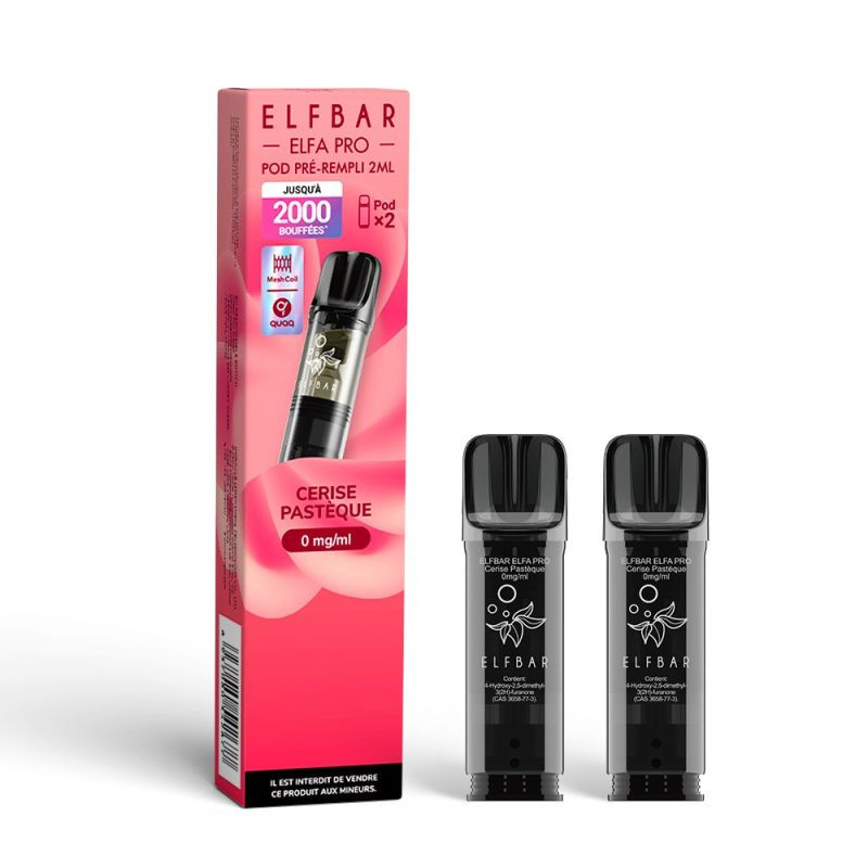 Pack de 2 Pods ELFA Pro 2ml 00mg ElfBar - Vapostore
