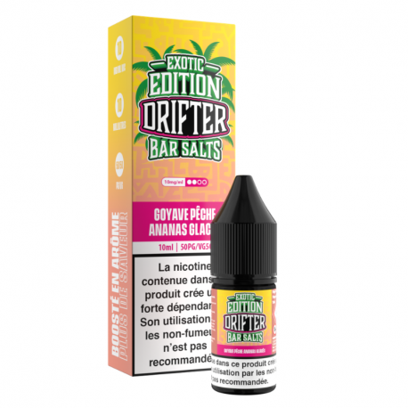 Goyave Pêche Ananas Glacés Exotic Edition Bar Salts Drifter 10ml