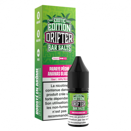 Papaye Pêche Ananas Glacés Exotic Edition Bar Salts Drifter 10ml