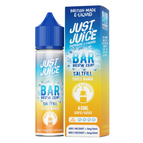 Triple Mango Bar Below Zero Saltfill Just Juice 40ml