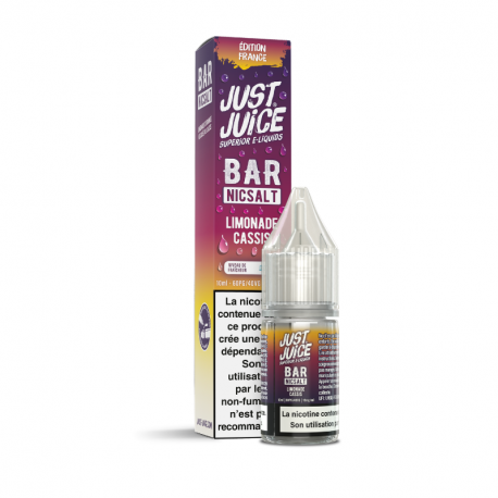 Limonade Cassis Nic Salt Bar Nicsalt Just Juice 10ml