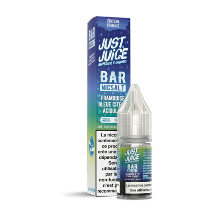 Framboise Bleue Citron Acidulés Nic Salt Bar Nicsalt Just Juice 10ml