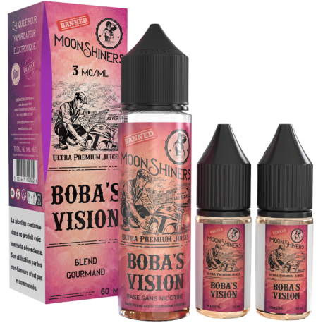 Pack 40ml + 2x10ml Boba's Vision Moonshiners - 06mg