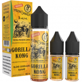 Pack 40ml + 2x10ml Gorilla Kong Moonshiners - 06mg