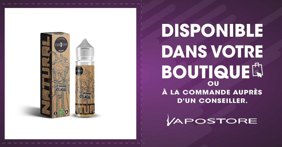 Le Grand Elixir Natural Curieux 50ml 00mg - Vapostore Le Grand Elixir Natural Curieux 50ml 00mg - Vapostore