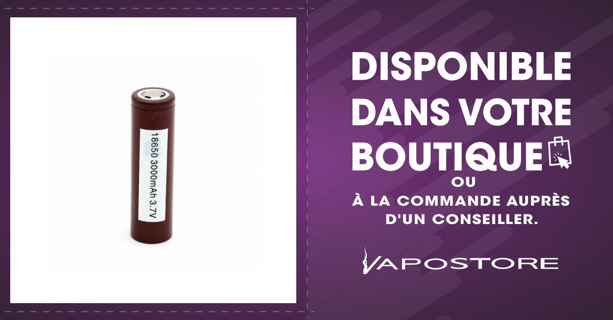 Accu 30A 18650 3000mah HG2 - Vapostore