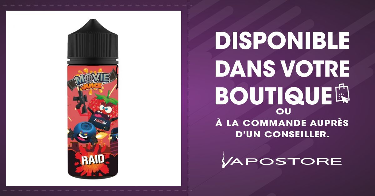 Raid Movie Juice 100ml 00mg - Vapostore Raid Movie Juice 100ml 00mg - Vapostore