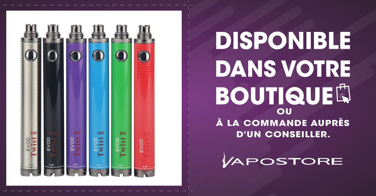 Batterie 1300mah EVOD - Vapostore