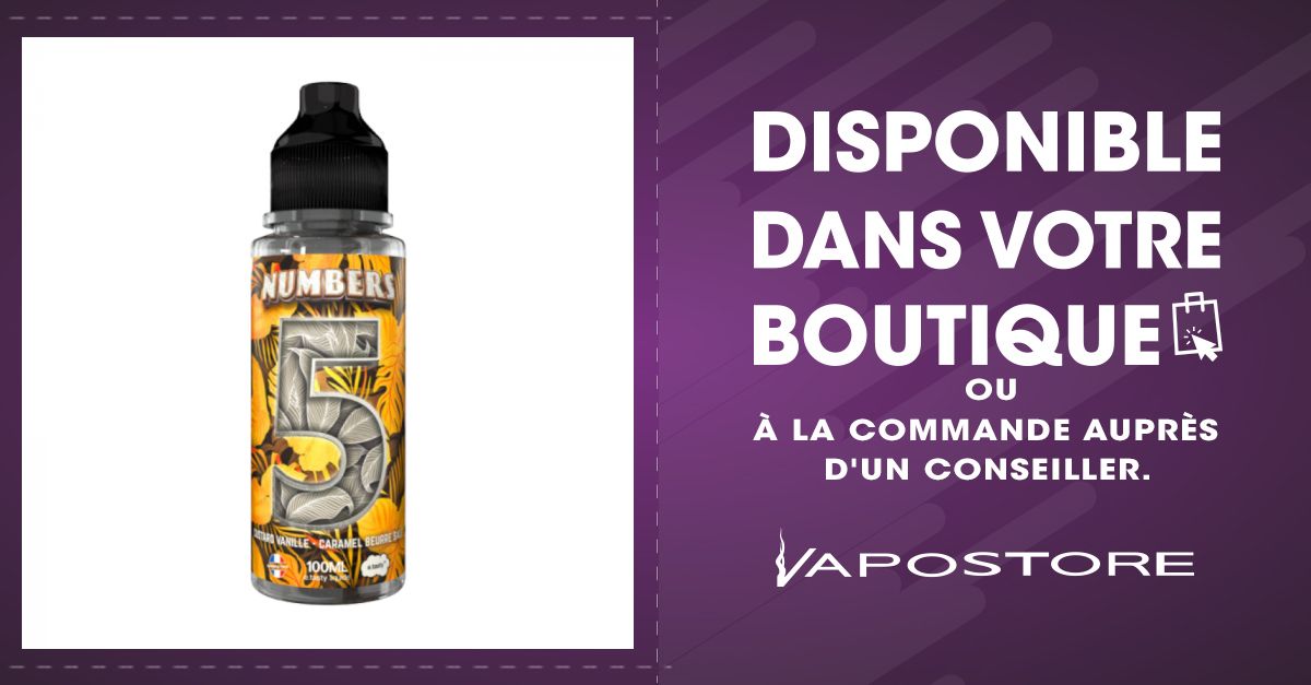 5 Numbers E.Tasty 100ml 00mg - Vapostore