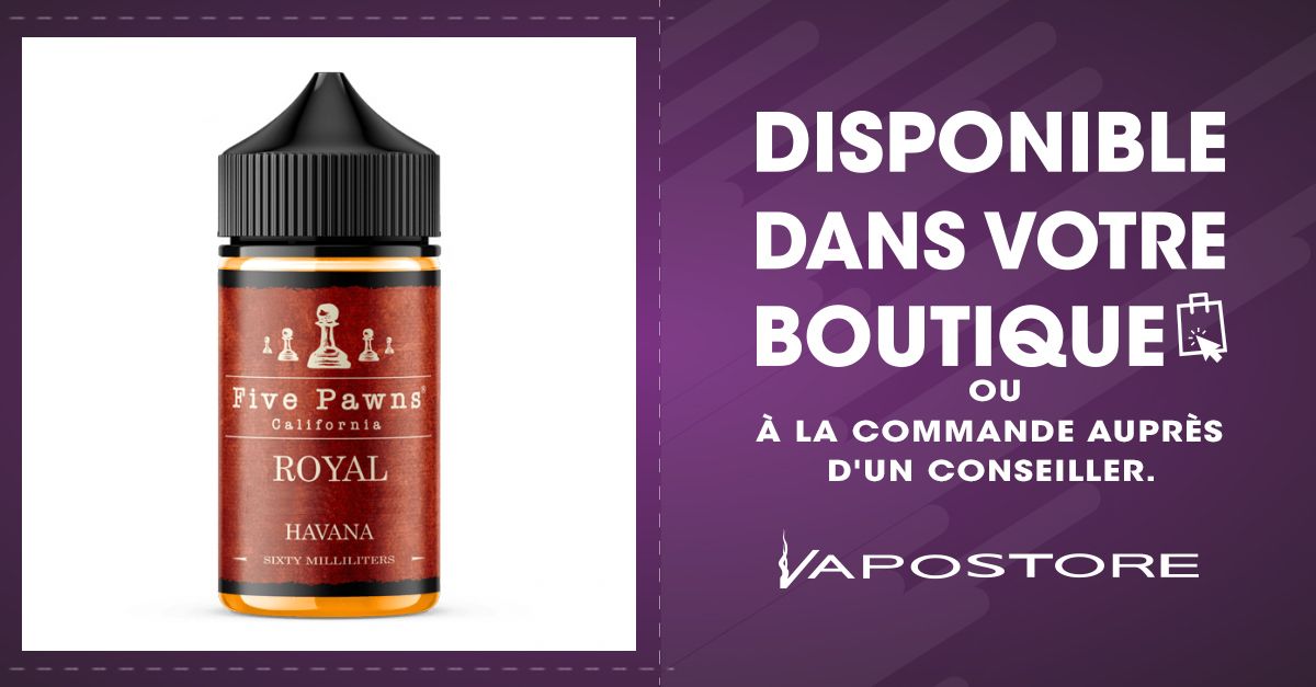 Royal Classic Havana Five Pawns 50ml - Vapostore