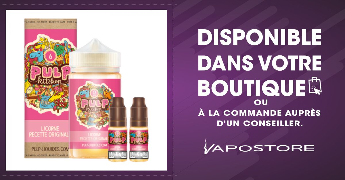 e-liquide pulp licorne originale 200 ml E-liquide Pack Licorne Recette Originale Le Pod liquide by PULP : fraise et  fruit du dragon