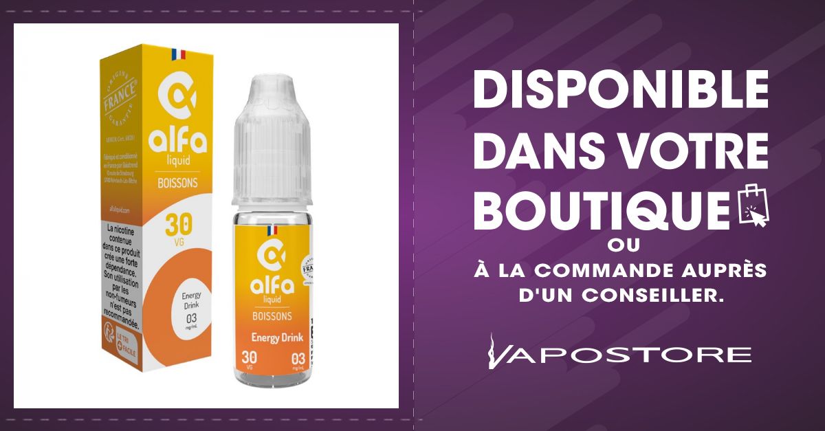 Energy Drink 70/30 Boissons Alfaliquid 10ml - Vapostore