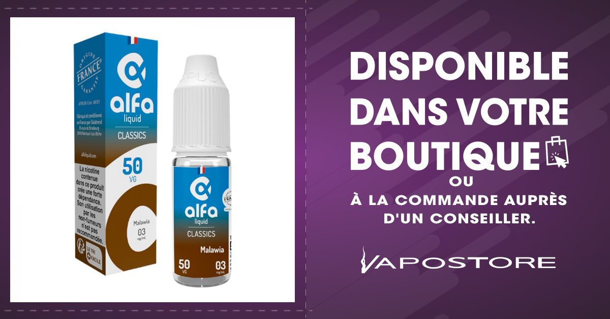 Malawia 50/50 Classics Alfaliquid 10ml - Vapostore