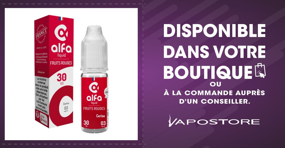 Cerise 70/30 Fruits Rouges Alfaliquid 10ml - Vapostore