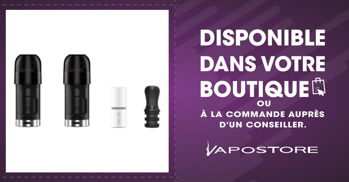 pack vape Pack de 2 pods 2ml 0.8ohm Serie Nexus Lost Vape -