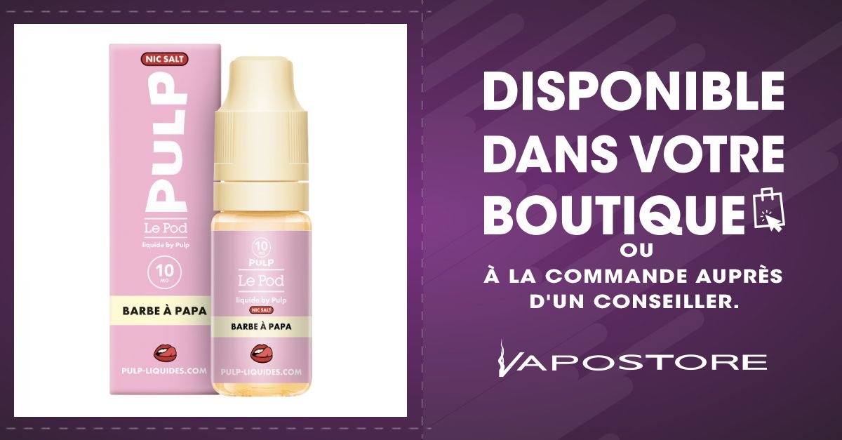 Barbe A Papa Nic Salt Le Pod Liquide Pulp 10ml -...