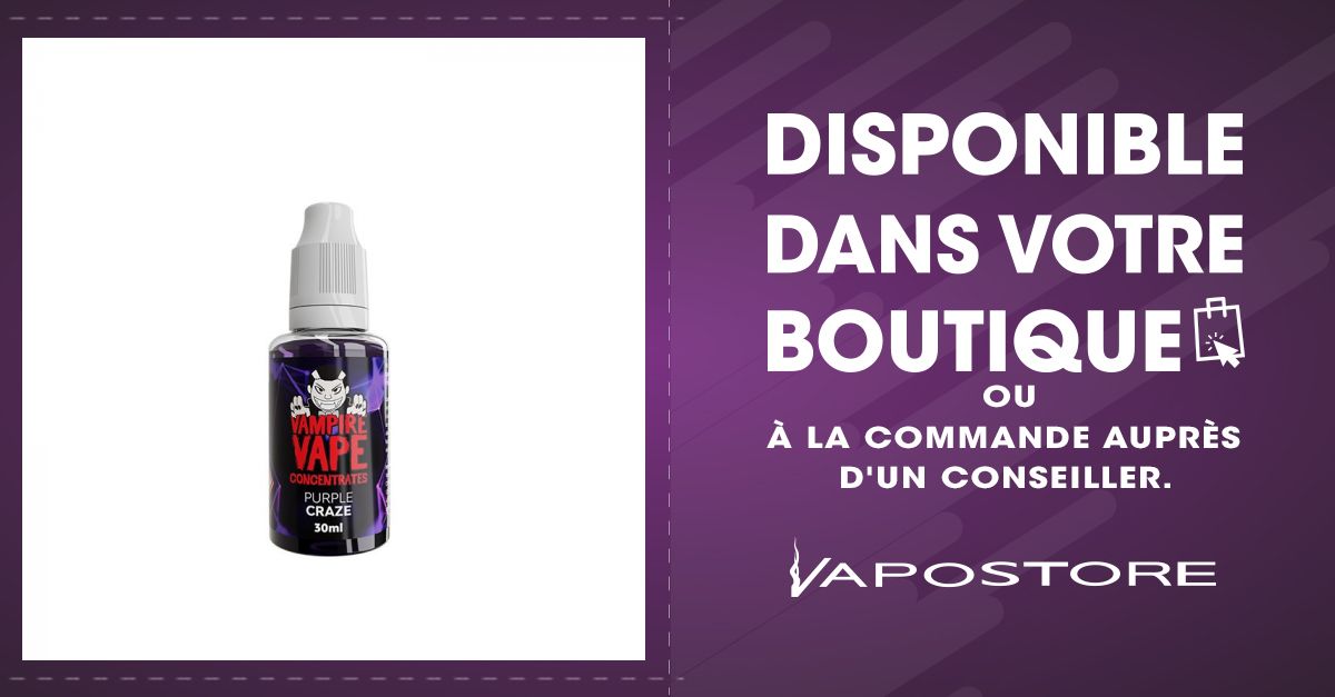 Purple Craze Concentr Vampire Vape 30ml - Vapostore Purple Craze Concentr Vampire Vape 30ml - Vapostore