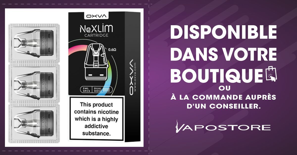 Pack de 3 Pods Dual Mesh 4ml + rsistance Nexlim Oxva...