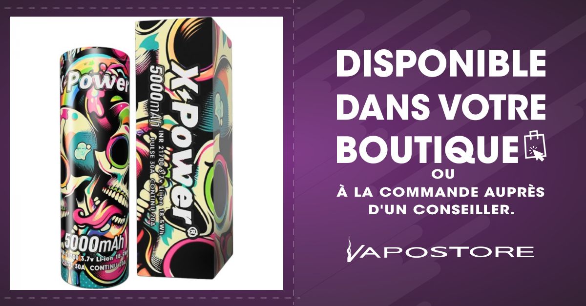 Accu 30A 21700 5000mAh X Power - Vapostore
