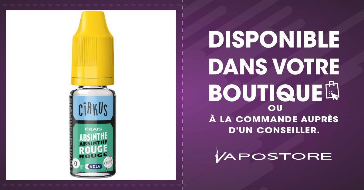 Absinthe Rouge Cirkus Frais By VDLV 10ml