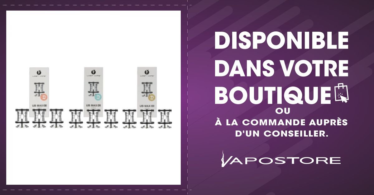 Pack de 3 rsistances Ultra Boost Max V2 Lost Vape -...