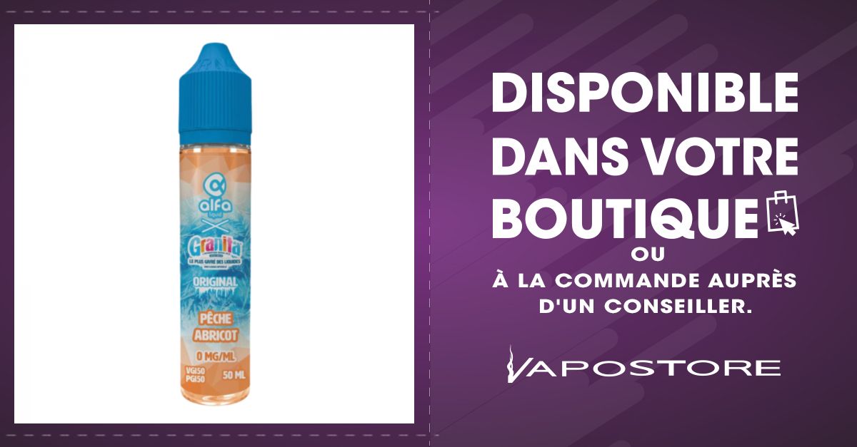 e-liquide granita 50 ml pêche abricot alfaliquid Tous nos e liquides Granita et aromes concentrés DIY main image 1
