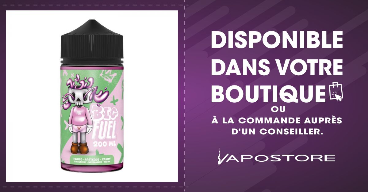 Fraise Pastque Candy Big Fuel 200ml - Vapostore Fraise Pastque Candy Big Fuel 200ml - Vapostore