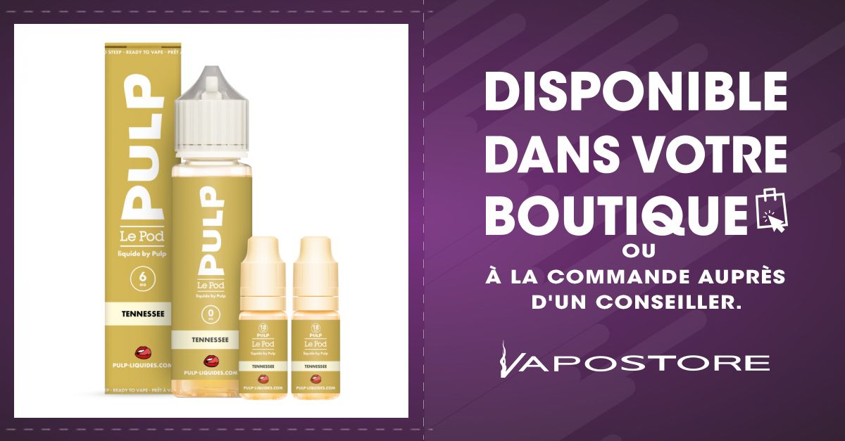 elfbar nachfüll pod läuft aus E-Liquide Cigarette Electronique PULP Tennessee Brun - Goût : Blend  classique blonds et bruns – Sans Nicotine –70 PG/30 VG - 10 ml