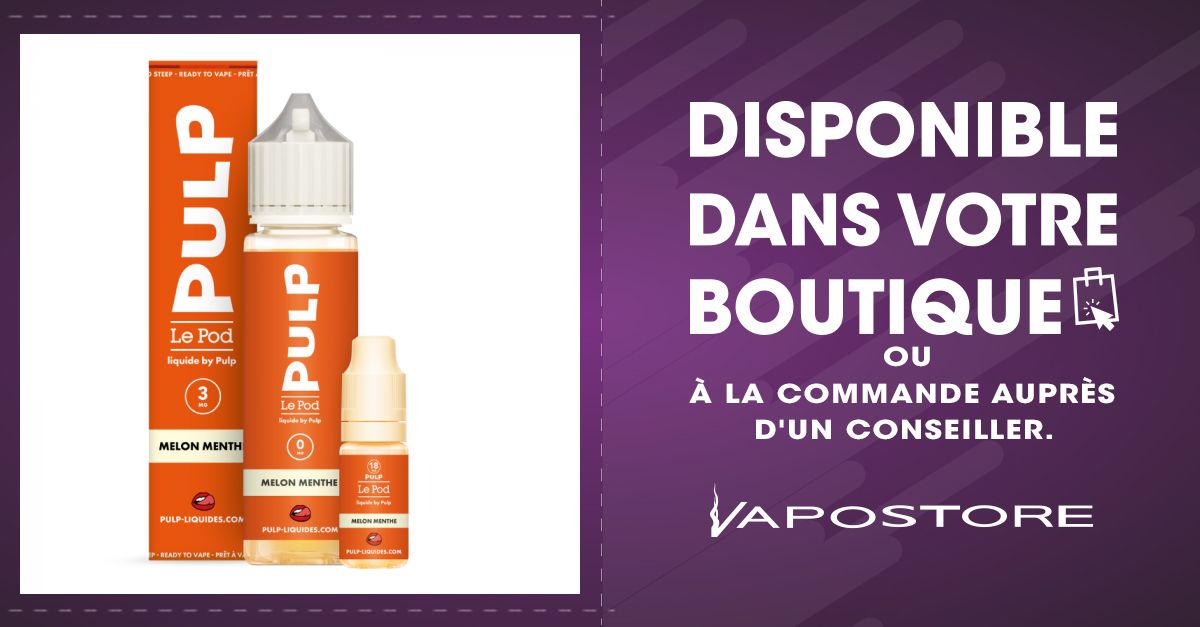 Pack 50ml + 10ml Melon Menthe Pod Liquide Pulp - 03mg...