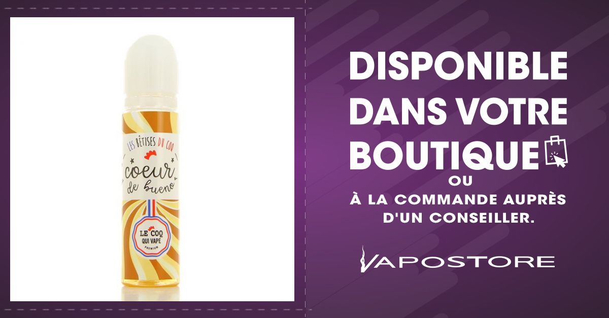 Coeur De Bueno Le Coq Qui Vape Premium 50ml 00mg -...