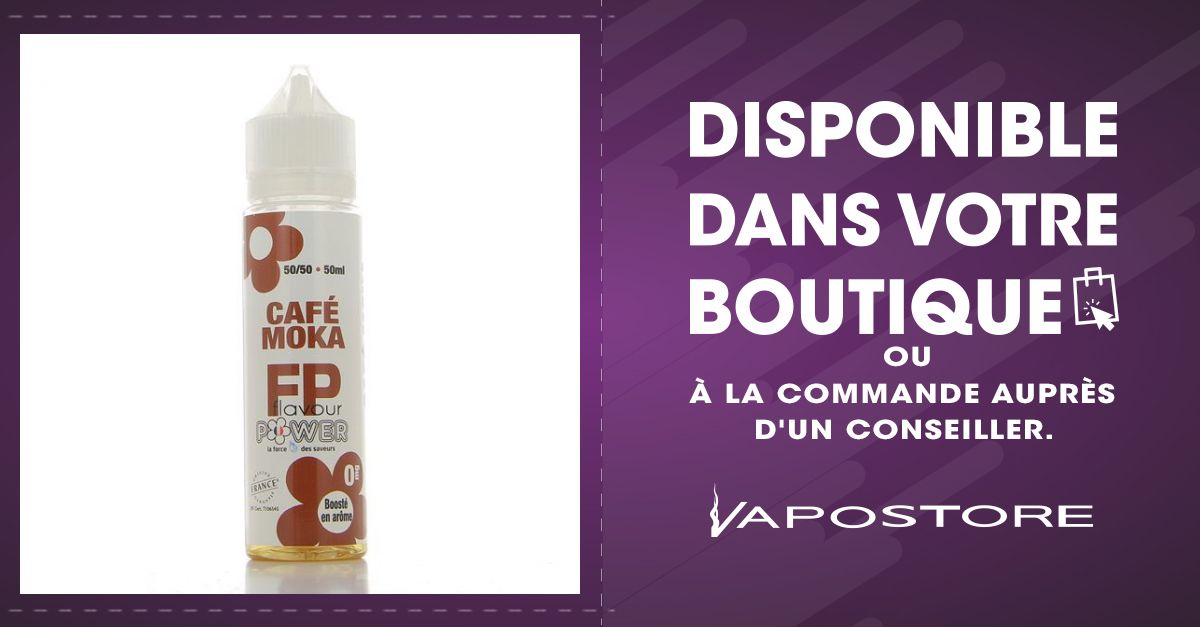 Caf Moka 50/50 Flavour Power 50ml 00mg - Vapostore