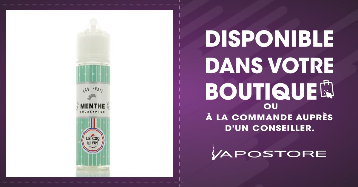 Menthe Eucalyptus Le Coq Qui Vape Premium 50ml 00mg -
