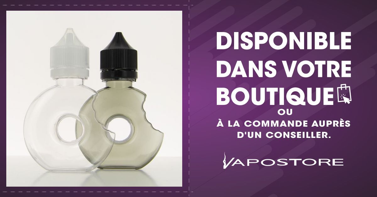 Fiole vide Donut 30ml DIY UP - Accueil - - France Vapote Contenance (ml) 30  ml Couleurs Transparent