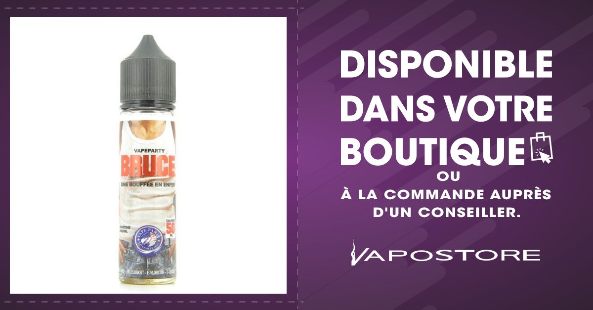 Bruce Vape Party 50ml 00mg - Vapostore