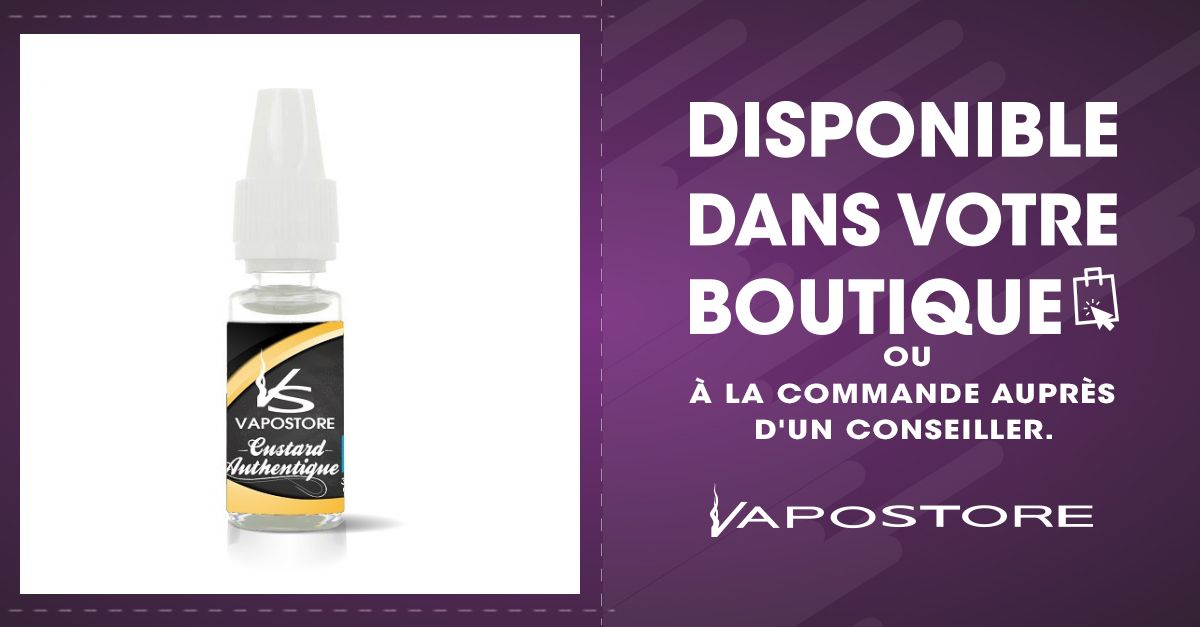 Custard Authentique Vapostore 10ml - Vapostore