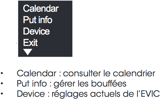 Mode d'emploi Evic - Vapostore